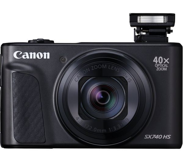 PowerShot SX740 HS Superzoom Compact Camera - Black, Black