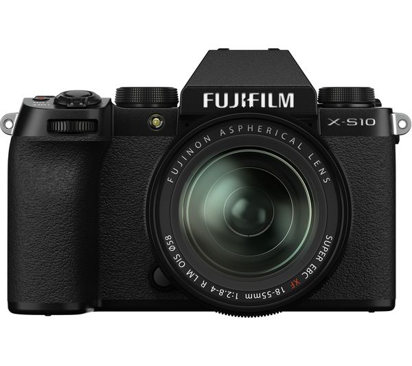 Image of FUJIFILM X-S10 Mirrorless Camera with FUJINON XF 18-55 mm f/2.8-4 R LM OIS Lens