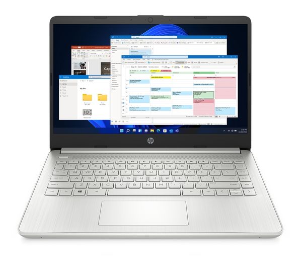 HP 14s dq2502na 14 Laptop Intel Pentium Gold 128 GB SSD Silver 3Y1X0EA ABU Currys Business
