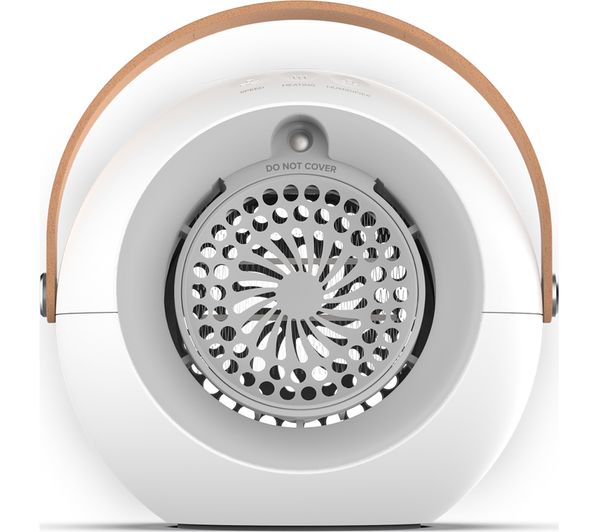 01362 SMART AIR Humi Portable 6.8" Hot & Cool Desk Fan White