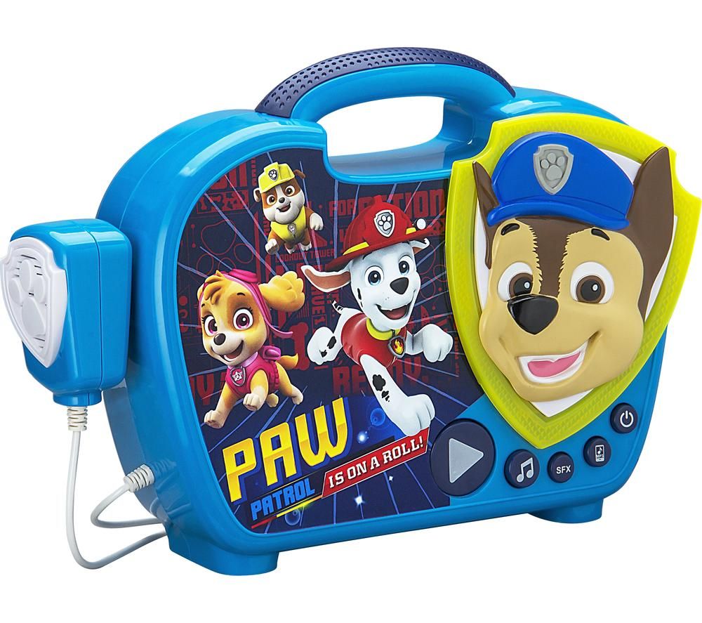 EKIDS Paw Patrol PW-115 Sing-Along Boombox - Blue & Yellow