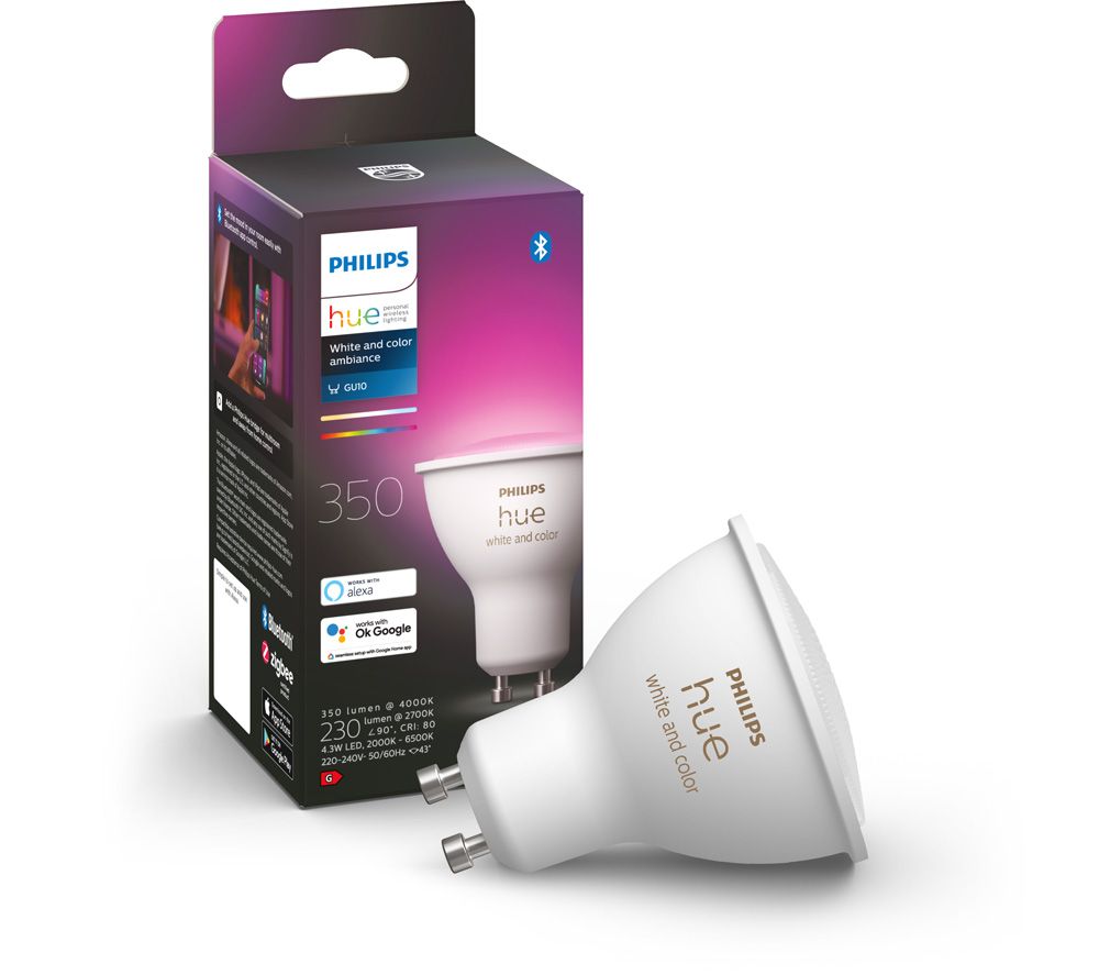 White & Colour Ambiance Smart LED Spotlight - GU10