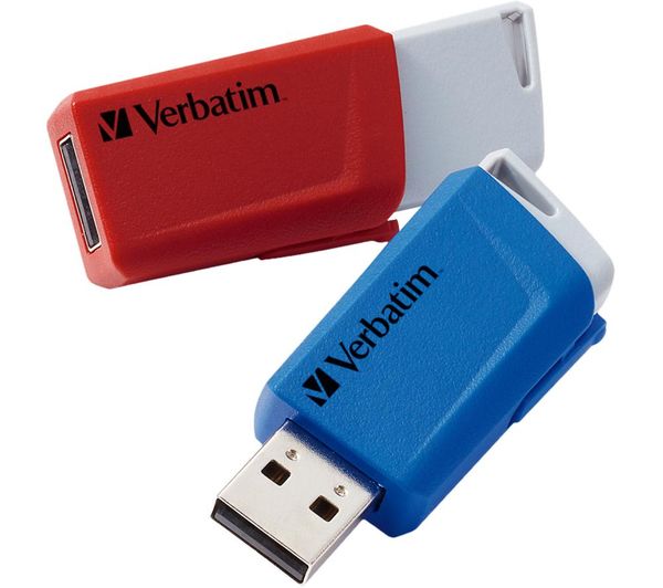 Verbatim Store N Click Usb 32 Memory Stick 32 Gb Pack Of 2