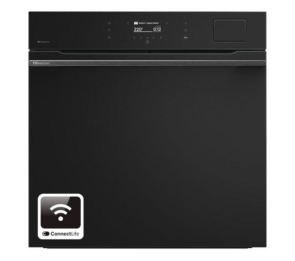 HISENSE Hi8 BlackLine BAS6AH8BUKWF Electric Steam Smart Oven - Jet Black