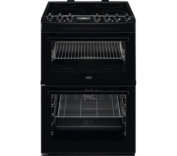 Aeg 6000 Steambake Ccx6740acb 60 Cm Electric Ceramic Cooker Black