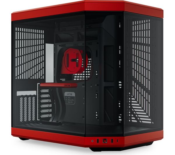 Hyte Y70 E Atx Mid Tower Pc Case Black Red