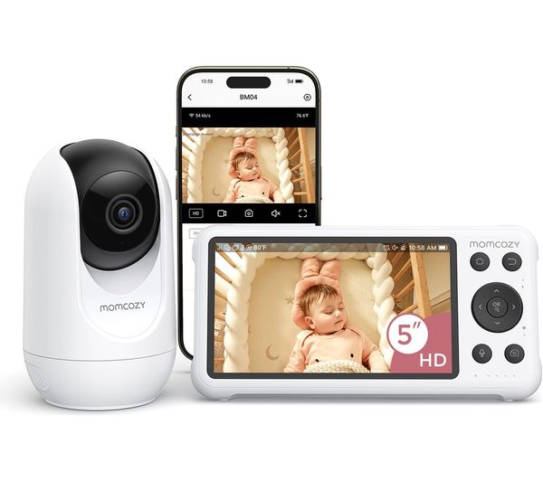 Momcozy Bm04 5 Lcd Screen Video Baby Monitor White