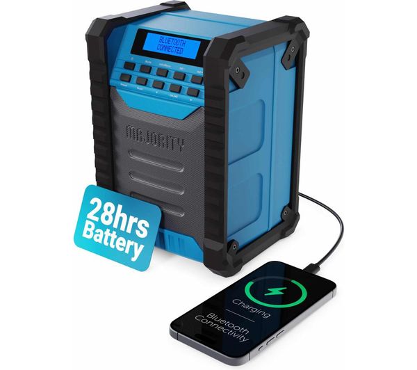 Majority Landbeach Portable Dab Fm Radio Blue Black