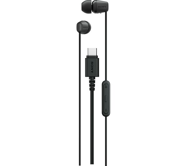 An image of SONY IER-EX15C USB-C Earphones - Black