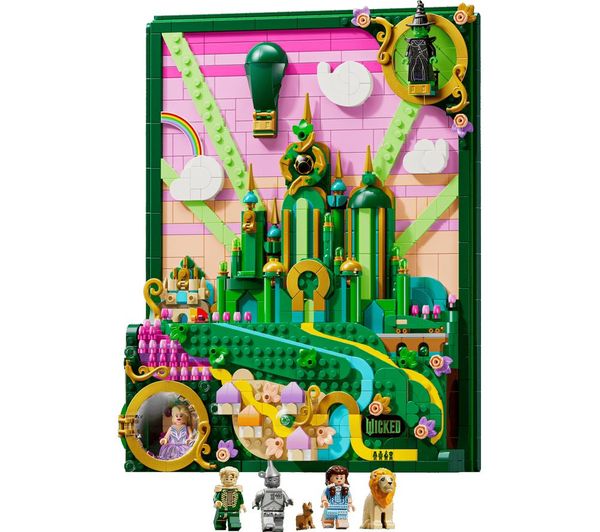 LEGO Wicked 75685 Emerald City Wall Art Set for Adults