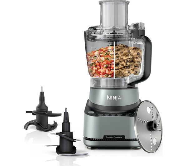 An image of NINJA PrecisionPro BZ651UK Food Processor - Grey