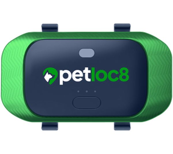 PETLOC8 Mini Smart GPS Pet Tracker - Green & Black