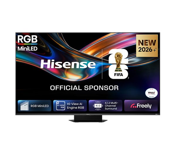 An image of HISENSE 65UR9STUK 65" Smart 4K Ultra HD HDR RGB Mini LED TV