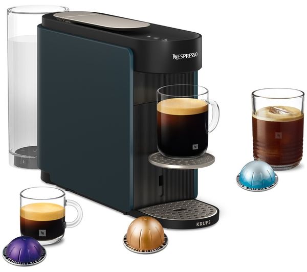NESPRESSO by Krups Vertuo Up XN9404G0 Smart Pod Coffee Machine - Blue