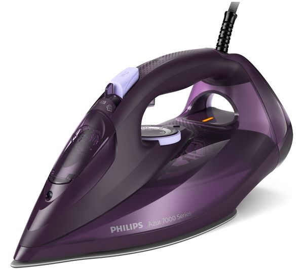 An image of PHILIPS 7000 Series HV DST7051/30 Steam Iron - Dark Purple