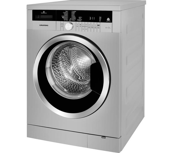 grundig stainless steel washing machine