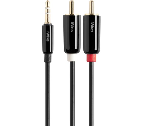 TECHLINK 3.5 mm to RCA Cable - 1 m, Gold