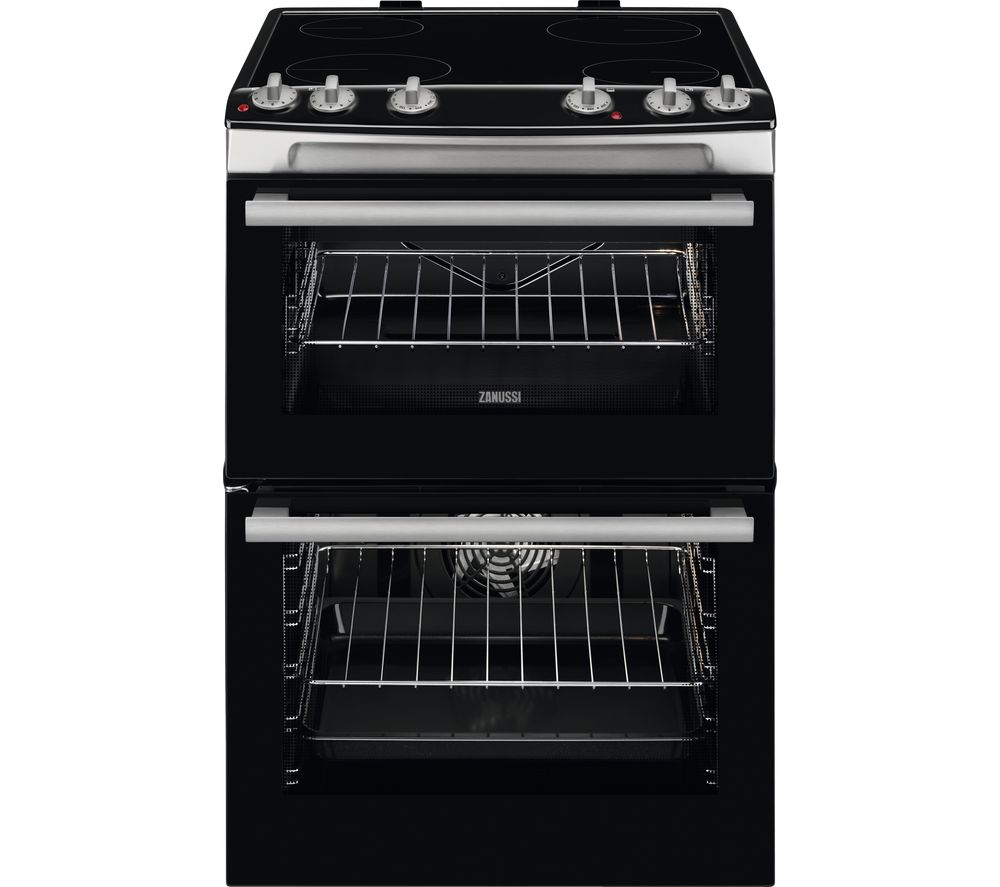 ZANUSSI ZCV66060XE 60 cm Electric Ceramic Cooker – Stainless Steel, Stainless Steel