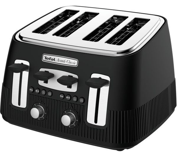 Image of TEFAL Avanti Classic TT780N40 4-Slice Toaster - Matte Black