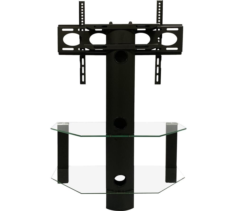 ALPHASON Century 800 mm TV Stand with Bracket - Black, Black