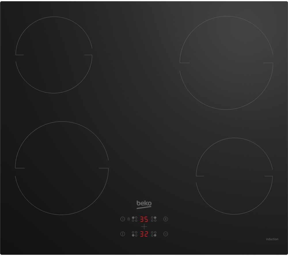 BEKO HXI64401MTX Electric Induction Hob - Black, Black