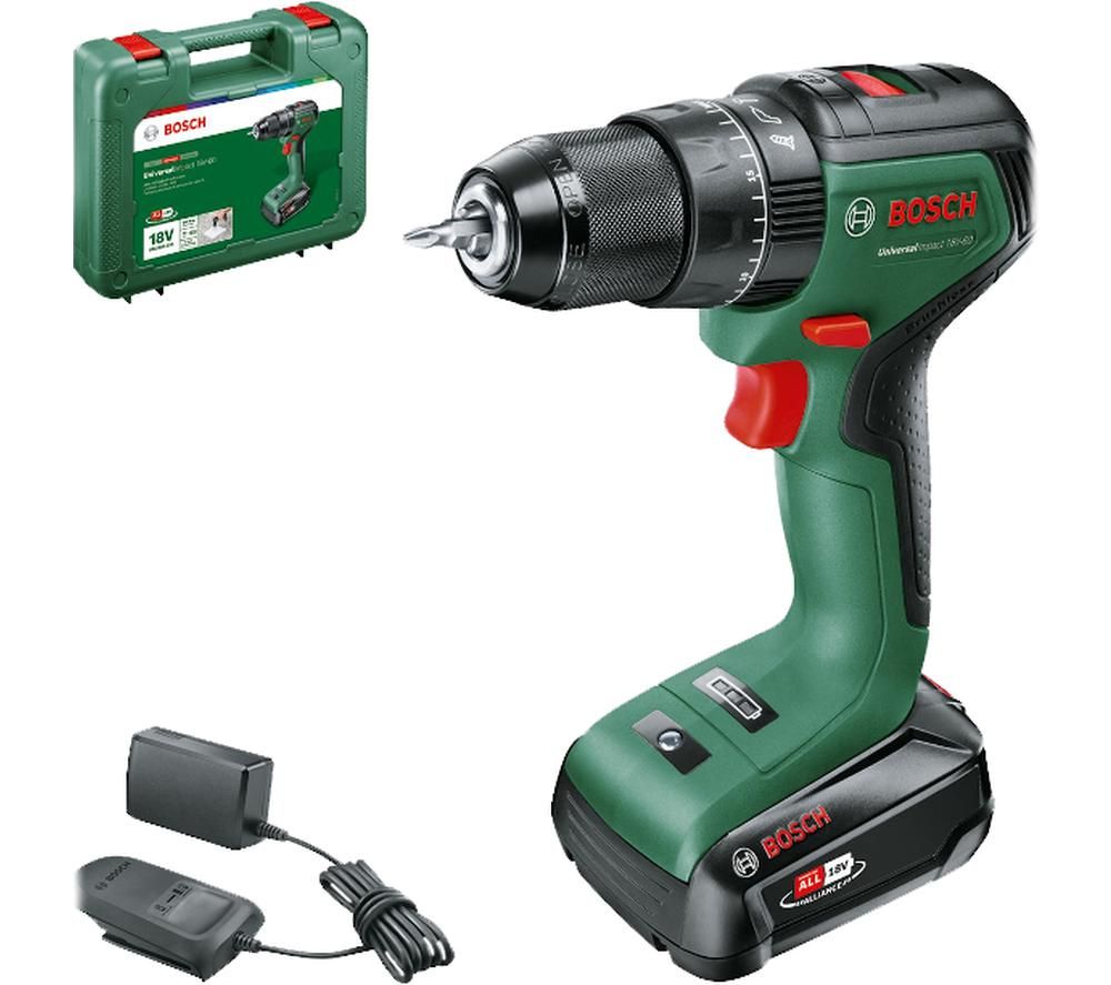 UniversalImpact 18V-60 Cordless Combi Drill with 1 Battery