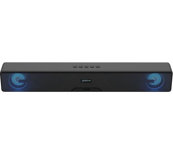 Groov E Gv Sb01 Bk 20 Portable Bluetooth Sound Bar Black