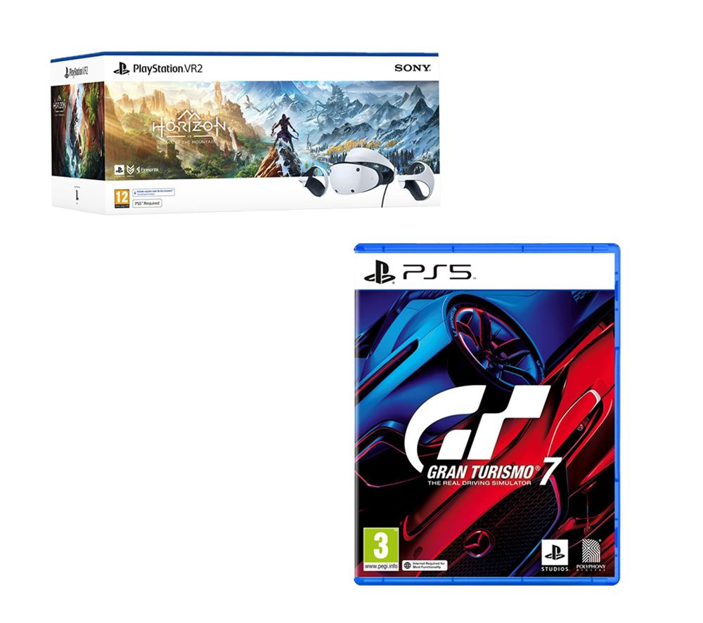VR2 Gaming Headset, Horizon Call of the Mountain & Gran Turismo 7 Bundle