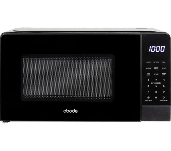 Abode Amt2012b Solo Microwave Black