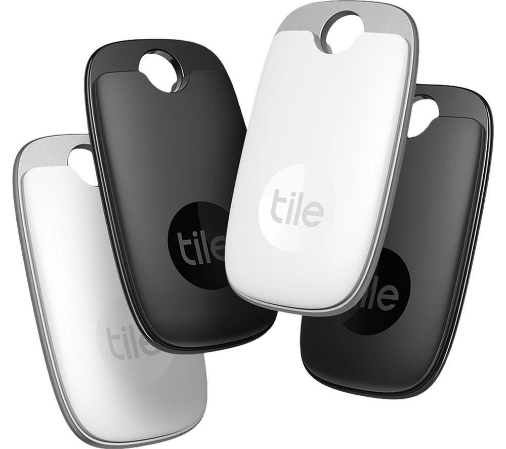 Pro (2022) Bluetooth Tracker - Black & White, Pack of 4