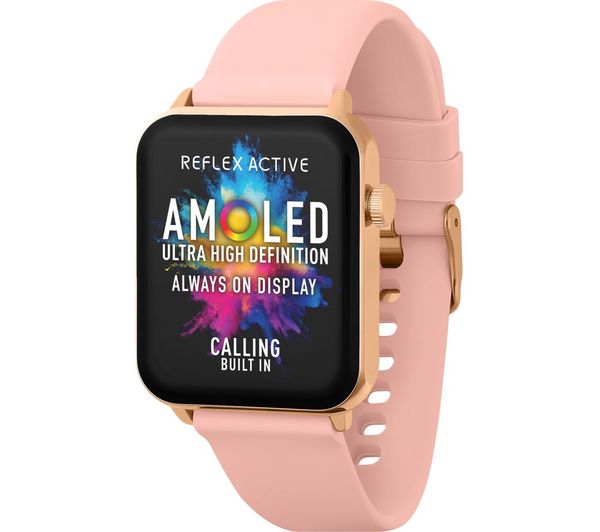 Reflex Active Series 30 Smart Watch Pink Silicone Strap