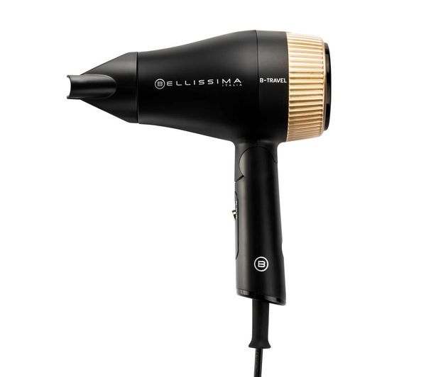 Bellissima Italia B Travel Hair Dryer Black Gold