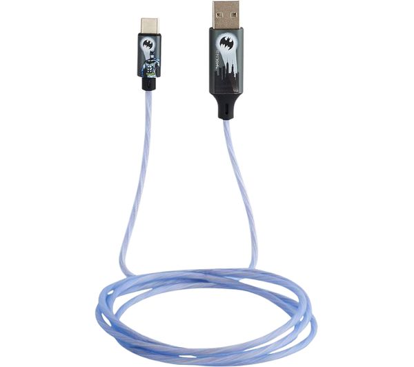Lazerbuilt Batman Light Up Usb Type C To Usb Cable 12 M