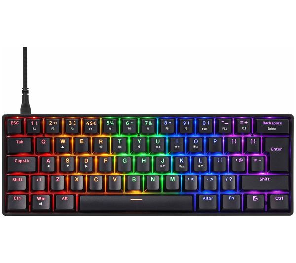 An image of ADX MK1626R 60% Mechanical Gaming Keyboard - Black