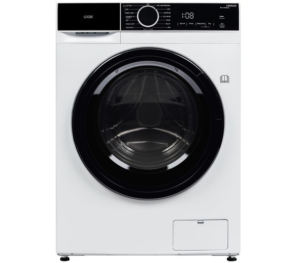An image of LOGIK L8W6D26 8 Kg Washer Dryer - White