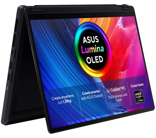 An image of ASUS ProArt PX13 OLED 13.3" 2 in 1 Laptop - AMD Ryzen AI MAX+ 395, 1 TB SSD, Black