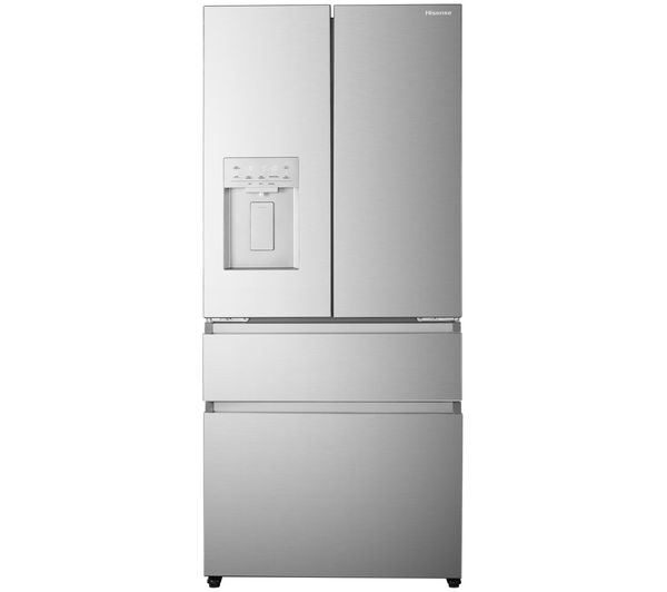 An image of HISENSE PureFlex Slim RF512P5SSD American-Style Smart Fridge Freezer - Silver