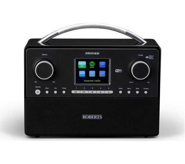 STREAM93I ROBERTS STREAM93I DAB+ Clock Radio Black Currys PC