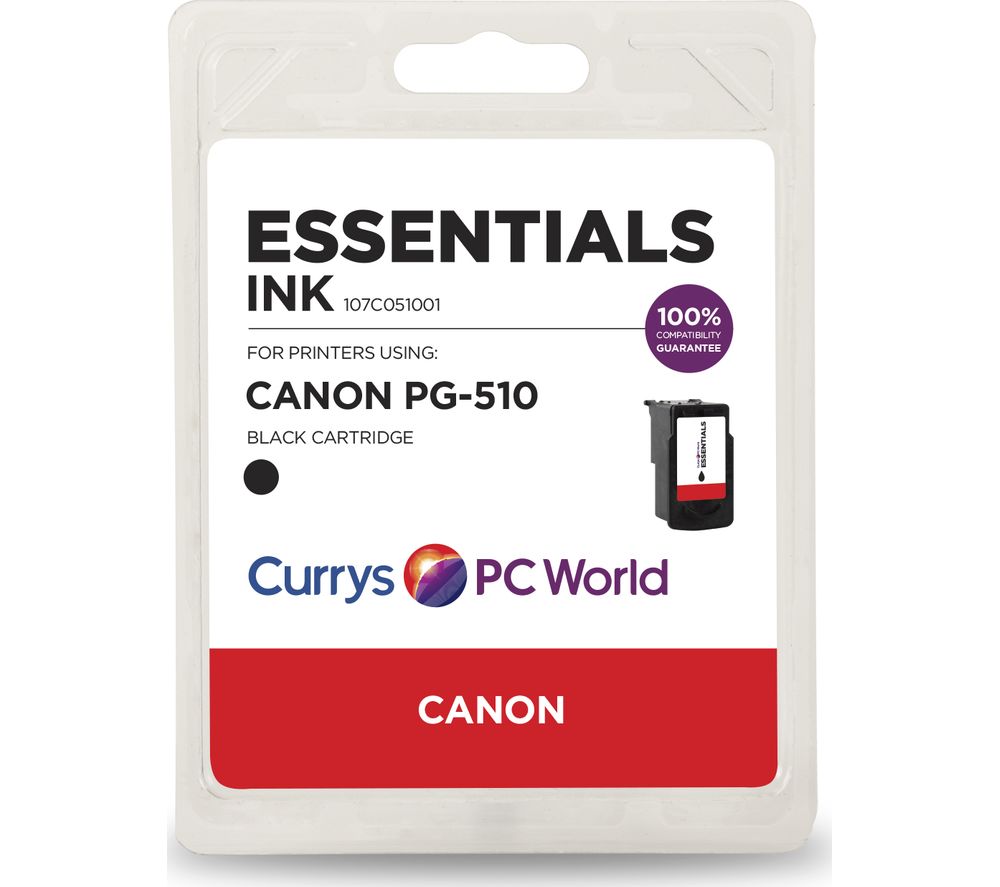 ESSENTIALS PG-510 Black Canon Ink Cartridge