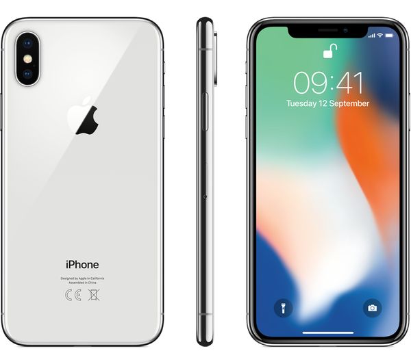 Buy APPLE iPhone X - 256 GB, Silver | Free Delivery | Currys