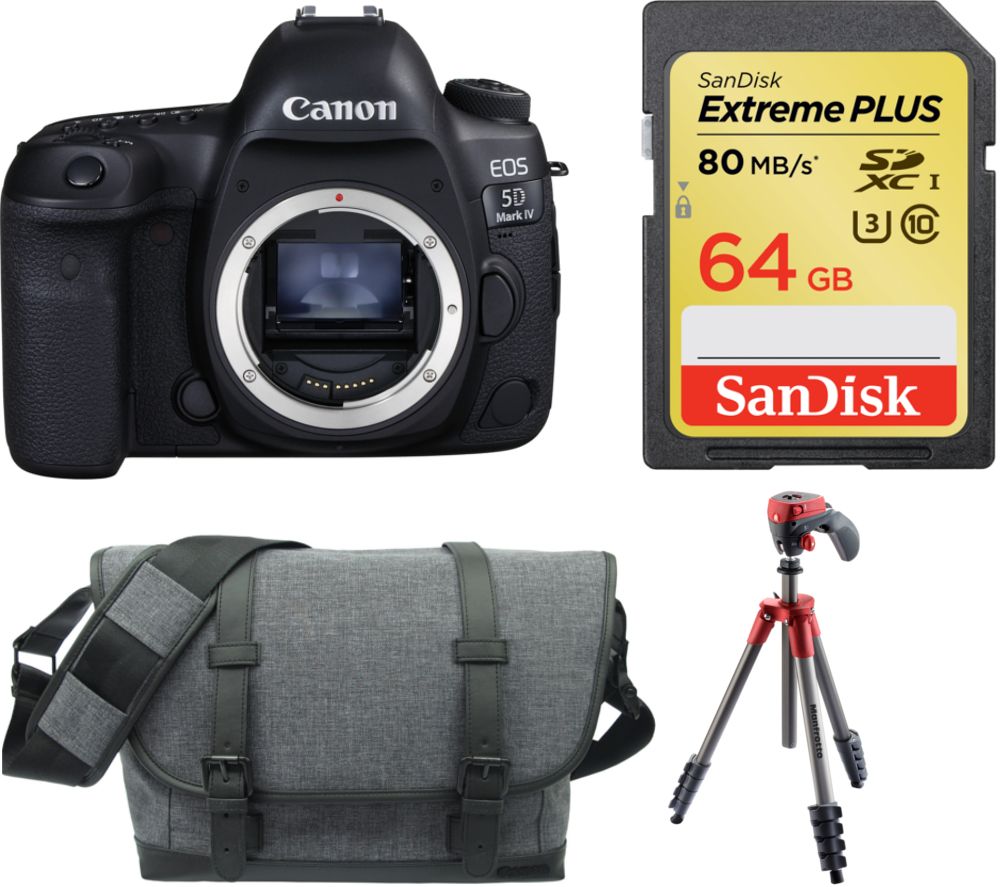 CANON EOS 5D Mark IV DSLR Camera & Accessories Bundle, Black