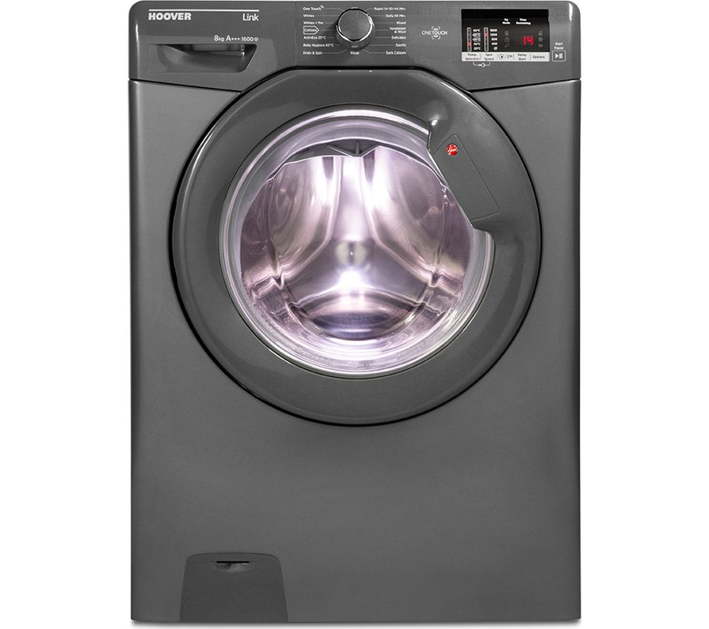 HOOVER Link DHL 1682D3R NFC 8 kg 1600 Spin Washing Machine - Graphite - Currys