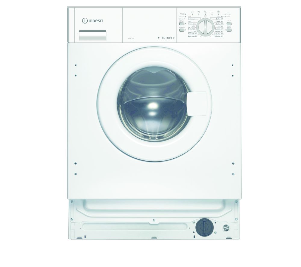 INDESIT IWML 722 Integrated 7 kg 1200 Spin Washing Machine