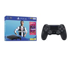 SONY PlayStation 4, FIFA 19 & DualShock 4 V2 Wireless Controller Bundle - 500 GB