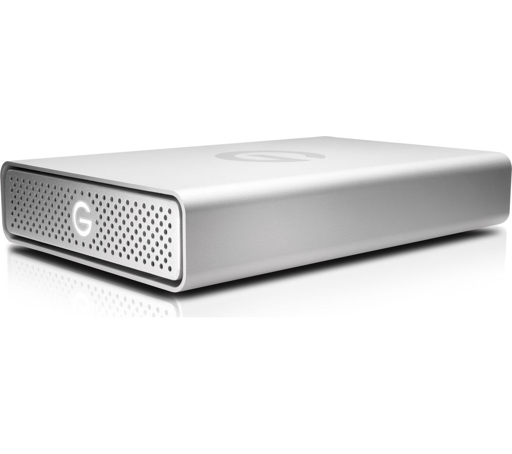 G TECH G DRIVE 0G05667 External Hard Drive - 4 TB, Silver, Silver