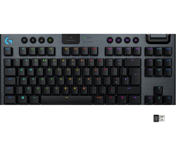 Image of LOGITECH G915 TKL LIGHTSPEED RGB Wireless Mechanical Gaming Keyboard - Tactile