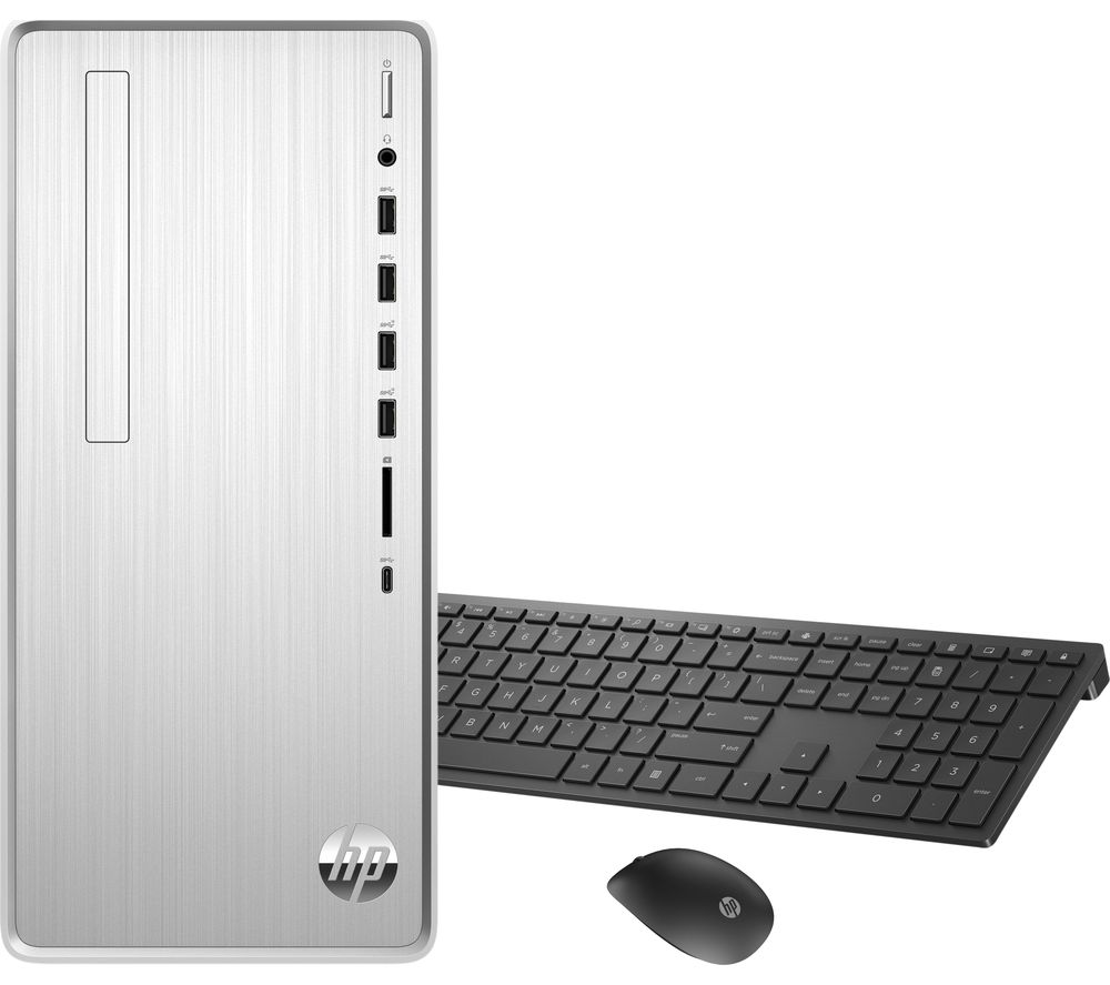 HP Pavilion TP01-1008na Desktop PC – Intel®u0026regCore i5, 1 TB HDD & 256 GB SSD, Silver, Silver