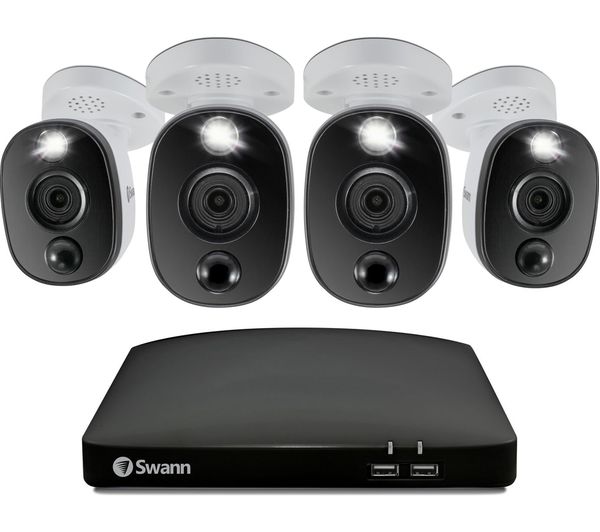 Image of SWANN SWDVK-856804WL-EU 8-channel 4K Ultra HD DVR Security System - 1 TB, 4 Cameras