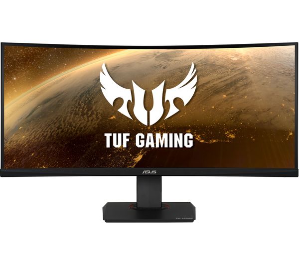 Image of ASUS TUF VG35VQ Wide Quad HD 35" Curved VA LCD Gaming Monitor - Black, Black