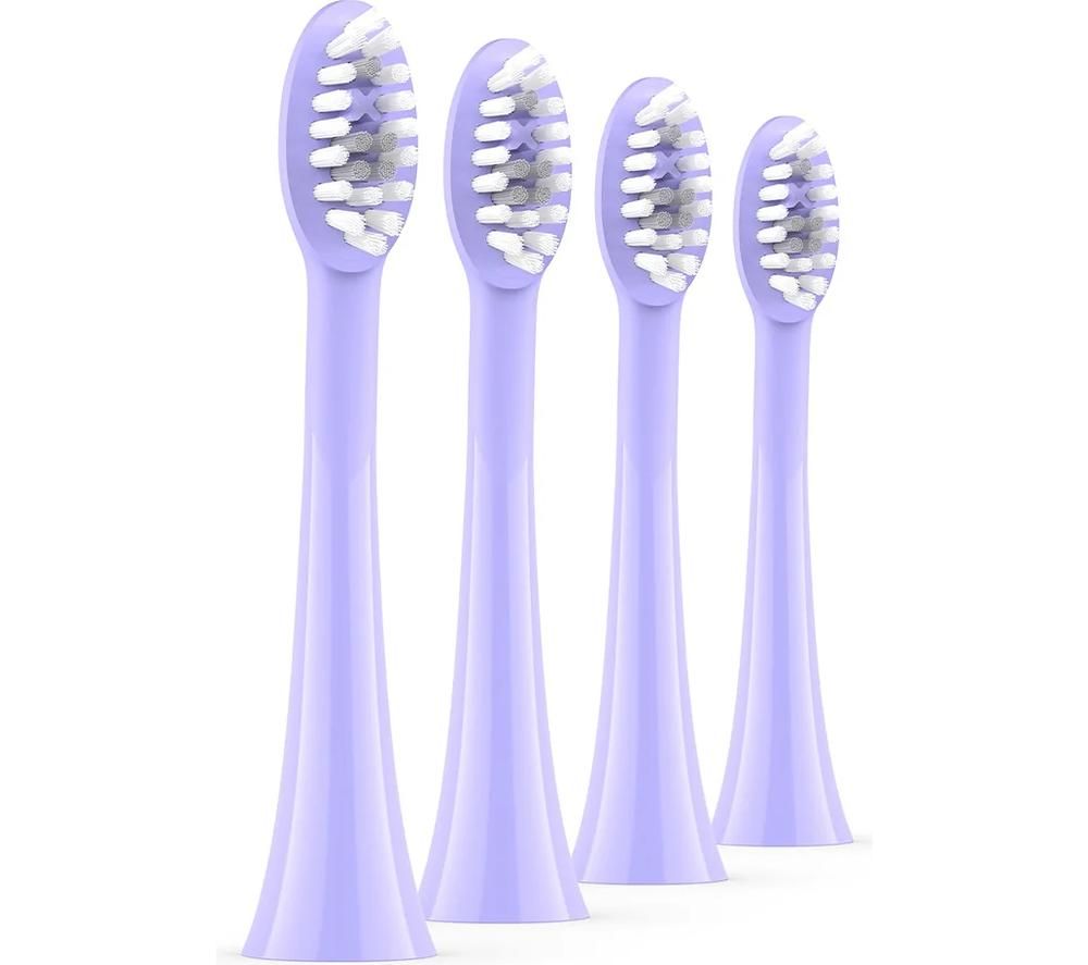Sonic Replacement Toothbrush Head - Pack of 4, Pearl Violet